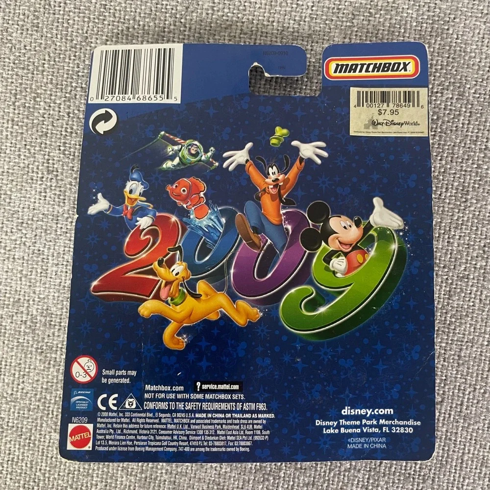 Disney Parks Matchbox Diecast Airplane Walt Disney World Disneyland 2009 Sealed